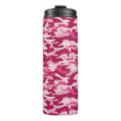 Rosa Camouflage Camouflage Thermosbecher (Vorderseite)