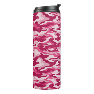 Rosa Camouflage Camouflage Thermosbecher
