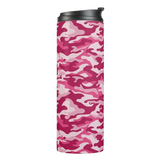 Rosa Camouflage Camouflage Thermosbecher (Nach links gedreht)