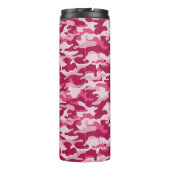 Rosa Camouflage Camouflage Thermosbecher (Rückseite)
