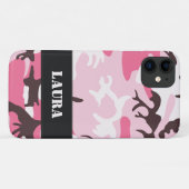 Rosa Camouflage Case-Mate iPhone Hülle (Rückseite (Horizontal))