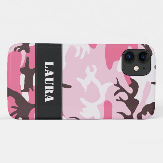 Rosa Camouflage Case-Mate iPhone Hülle (Rückseite (Horizontal))