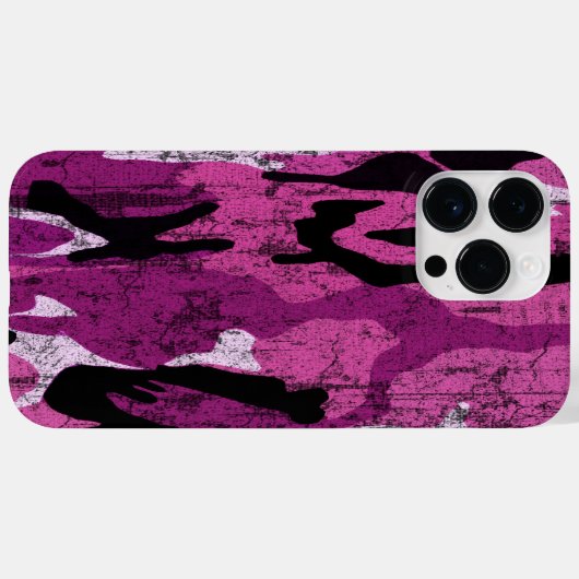 Rosa Camouflage Case-Mate iPhone Hülle (Rückseite (Horizontal))