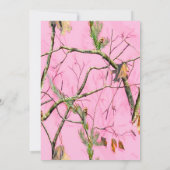 Rosa Camouflage Class of 2014 Abschluss Einladung (Rückseite)