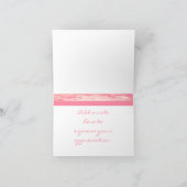 Rosa Camouflage Danke Karte (Innenseite)