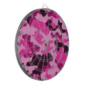 Rosa Camouflage Dartboard Dartscheibe (Vorderseite Links)