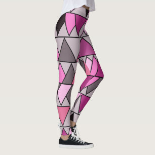 Rosa Camouflage Dreiecke Leggings