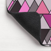 Rosa Camouflage Dreiecke Mousepad (Ecke)