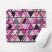 Rosa Camouflage Dreiecke Mousepad (Mit Mouse)