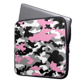 ROSA CAMOUFLAGE - Elektronik-Tasche Laptopschutzhülle (Vorderseite Links)