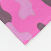 Rosa Camouflage Fleecedecke (Ecke)