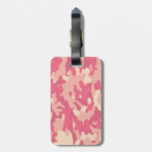 rosa Camouflage Gepäckanhänger (Rückseite vertikal)