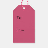 Rosa Camouflage Geschenkanhänger (Rückseite)