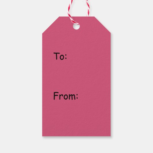 Rosa Camouflage Geschenkanhänger (Rückseite)