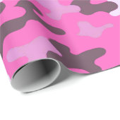 Rosa Camouflage Geschenkpapier (Rolleneckpunkt)