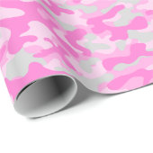 Rosa Camouflage Geschenkpapier (Rolleneckpunkt)