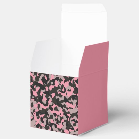 Rosa Camouflage Geschenkschachtel (Geöffnet)