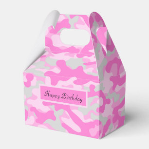 Rosa Camouflage Geschenkschachtel