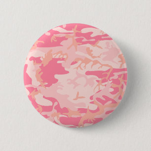 Rosa Camouflage - Girl-Camouflage Button