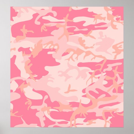 Rosa Camouflage - Girl-Camouflage Poster (Vorne)