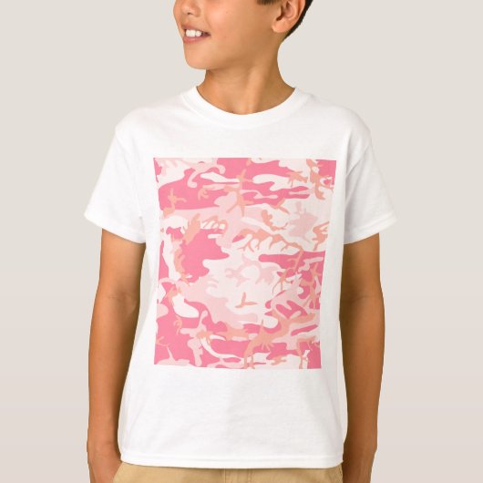 Rosa Camouflage - Girl-Camouflage T-Shirt (Vorderseite)