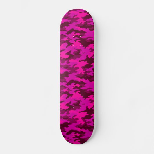 Rosa Camouflage Girls Skateboard (Vorderseite)