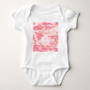 Rosa Camouflage - Girly Camouflage Baby Strampler