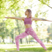 Rosa Camouflage Girly Camouflage Leggings