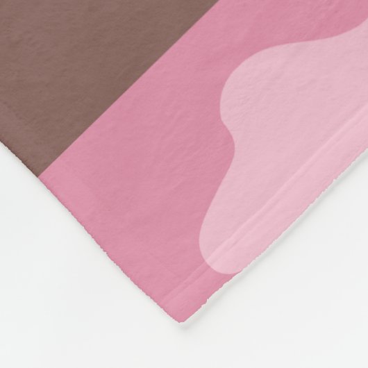 Rosa Camouflage Girly Camouflage Monogramm Name Fleecedecke (Ecke)