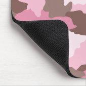 Rosa Camouflage Girly Camouflage Mousepad (Ecke)