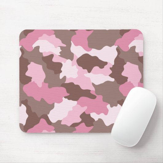 Rosa Camouflage Girly Camouflage Mousepad (Mit Mouse)