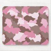 Rosa Camouflage Girly Camouflage Mousepad (Vorne)