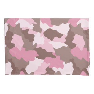 Rosa Camouflage Girly Camouflage Muster Kissenbezug