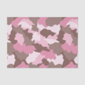 Rosa Camouflage Girly Camouflage Muster Seidenpapier (Vorderseite)