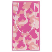 Rosa Camouflage-Girly Geschenk-Tasche Kleine Geschenktüte (Vorderseite)