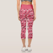 Rosa Camouflage Hochwaisted Capris (Rückseite)