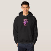 Rosa Camouflage Hoodie (Vorne ganz)