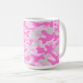 Rosa Camouflage Kaffeetasse (VorderseiteRechts)