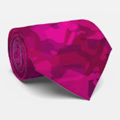 Rosa Camouflage Krawatte (Gerollt)