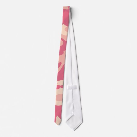 rosa Camouflage Krawatte (Rückseite)