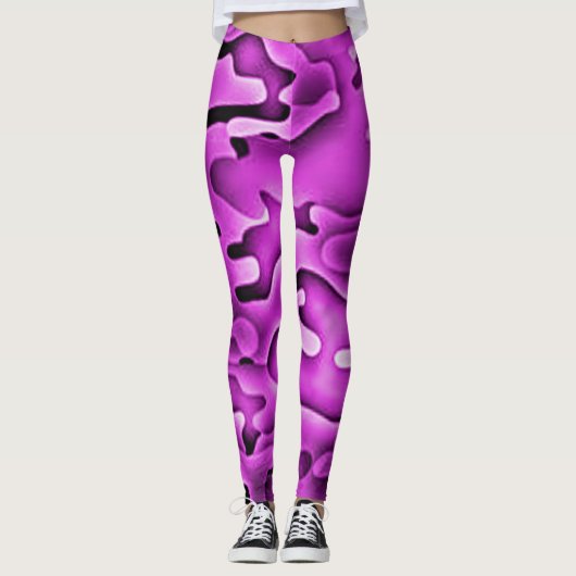 Rosa Camouflage Leggings (Vorderseite)
