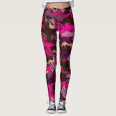 Rosa Camouflage Leggings (Vorderseite)