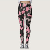 Rosa Camouflage Leggings (Vorderseite)