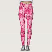 Rosa Camouflage Leggings (Vorderseite)