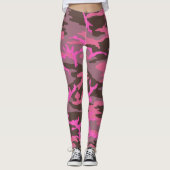 Rosa Camouflage Leggings (Vorderseite)