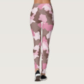 Rosa Camouflage Leggings (Rückseite)