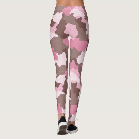 Rosa Camouflage Leggings (Rückseite)