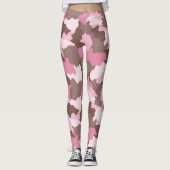 Rosa Camouflage Leggings (Vorderseite)