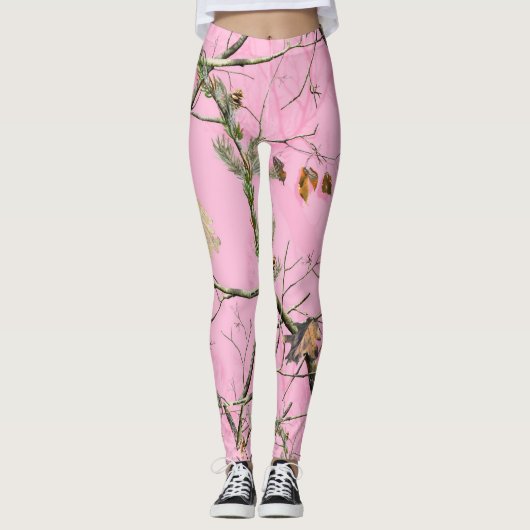 Rosa Camouflage-Leggings Leggings (Vorderseite)