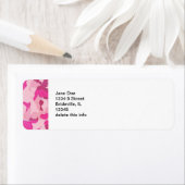 Rosa Camouflage Mailing-Etikettenblätter (Insitu)